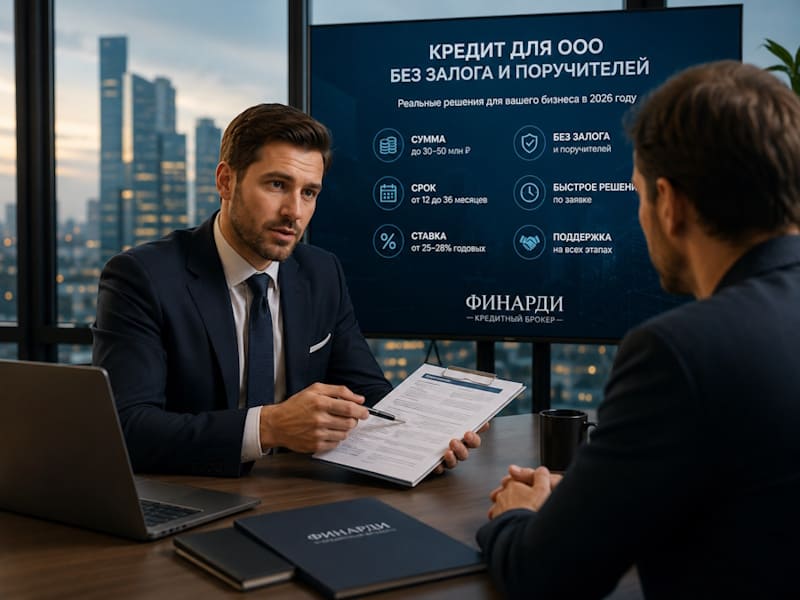 Кредит для ООО без залога и поручителей